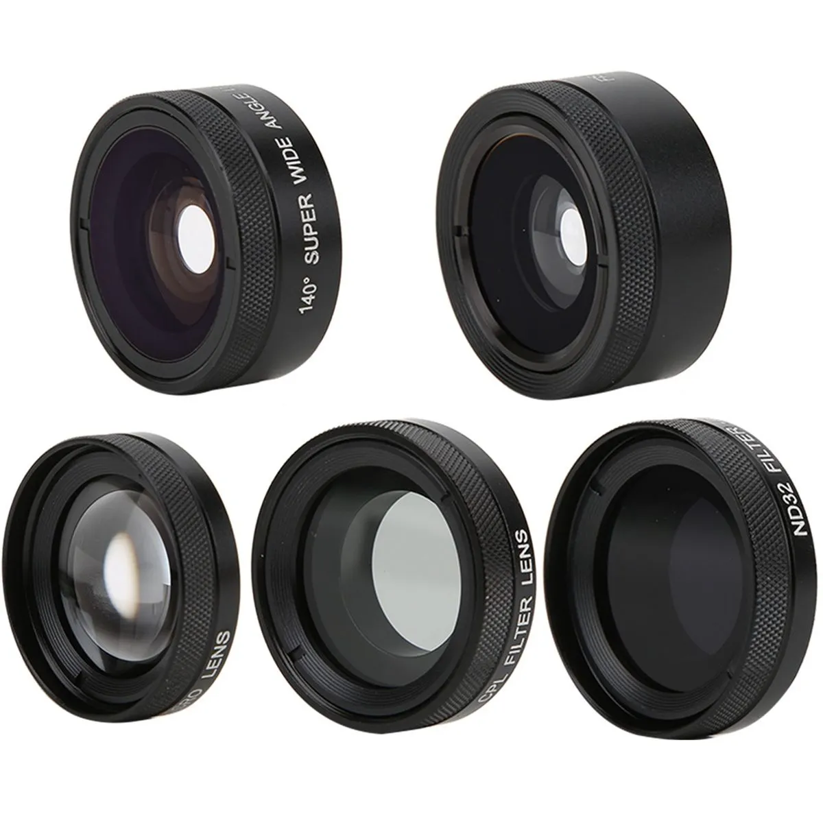 6-in-1 Phone Lens Set Macro Wide Angle