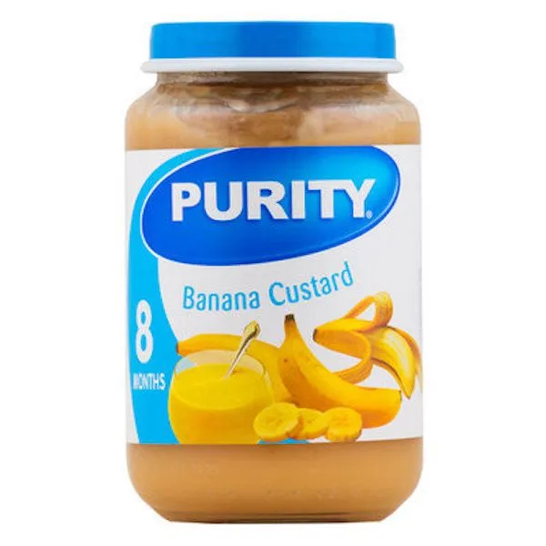 Purity Third Foods Banana Custard 6x200ml Pack