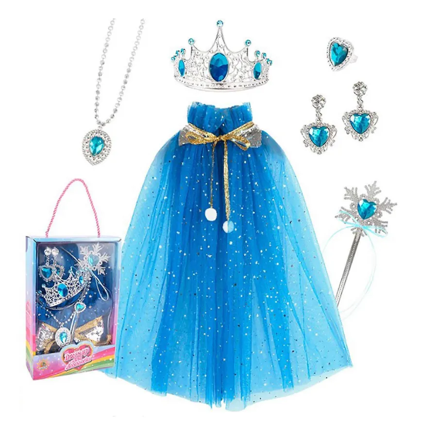 Princess Dress Up Jewellery Play Set - Blue