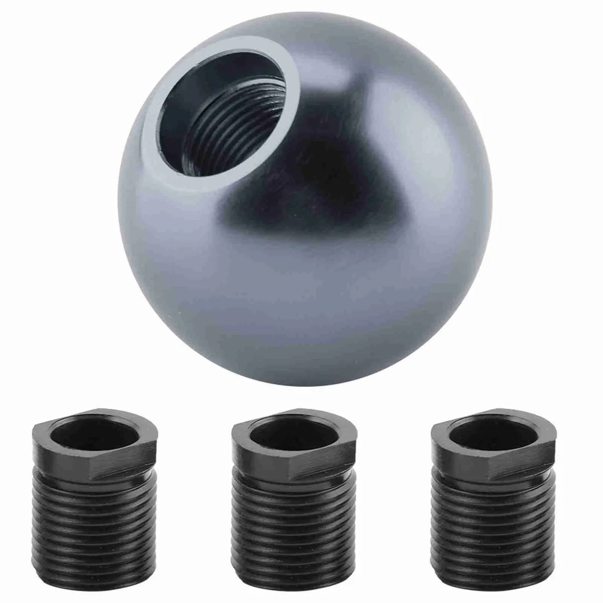 Manual Knob Gear Shift Head Titanium Round Ball Shape