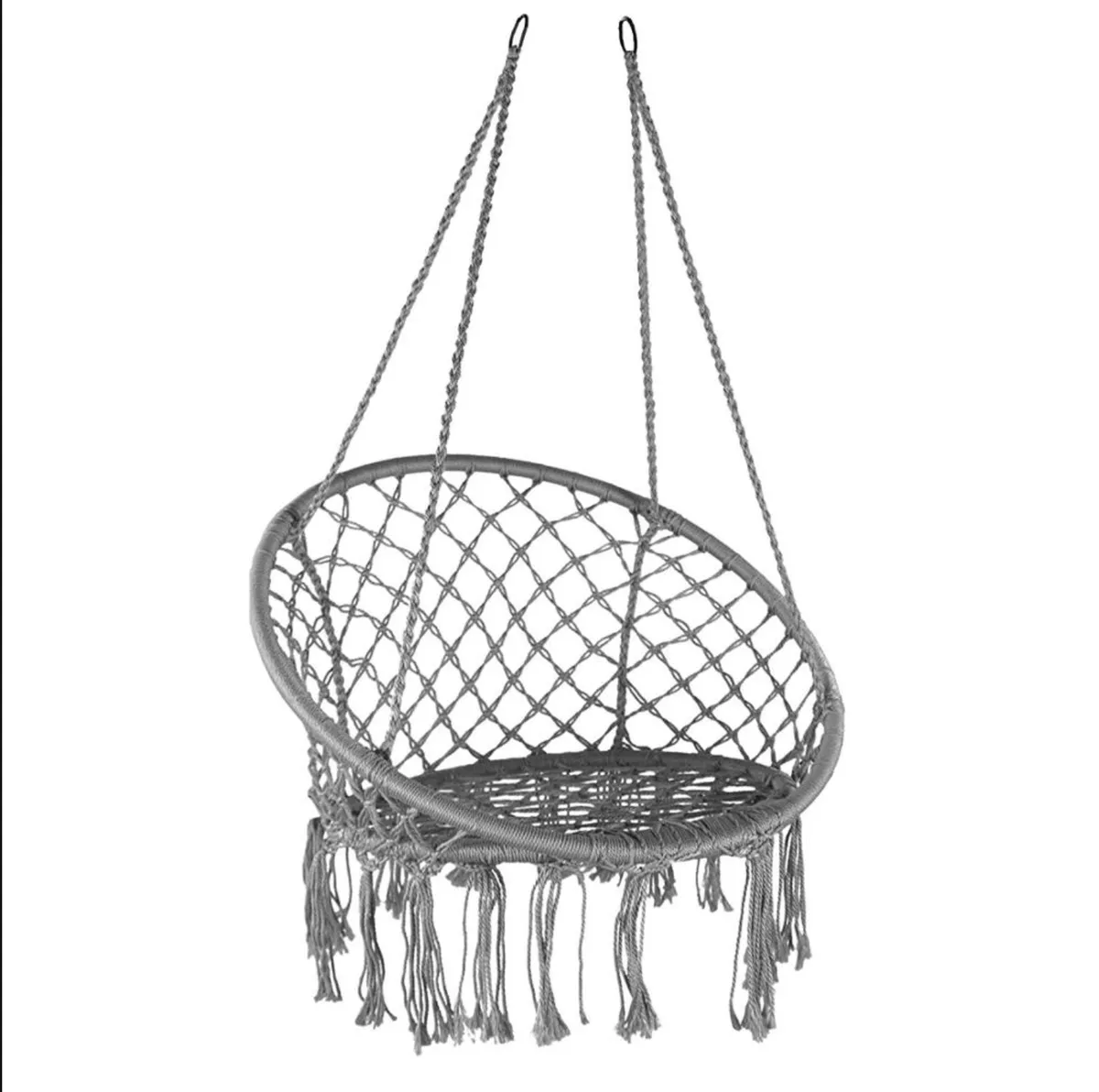 Bali Hanging Chair Macrame Hammock - Grey