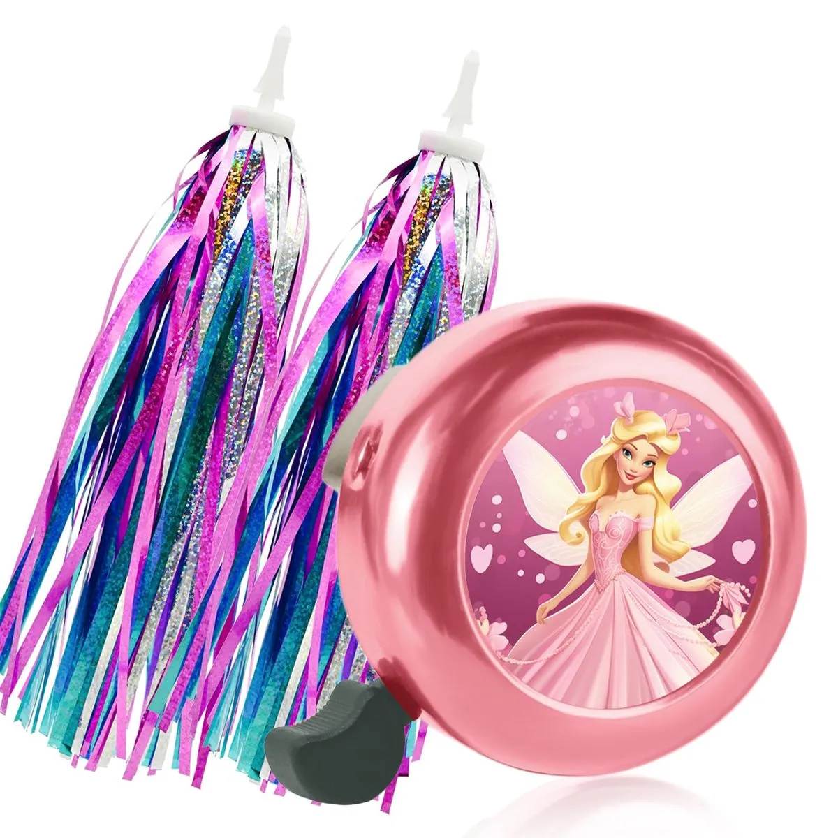 Kids Bike Bell and Kids Bike Streamers for Children's Bike Accessories