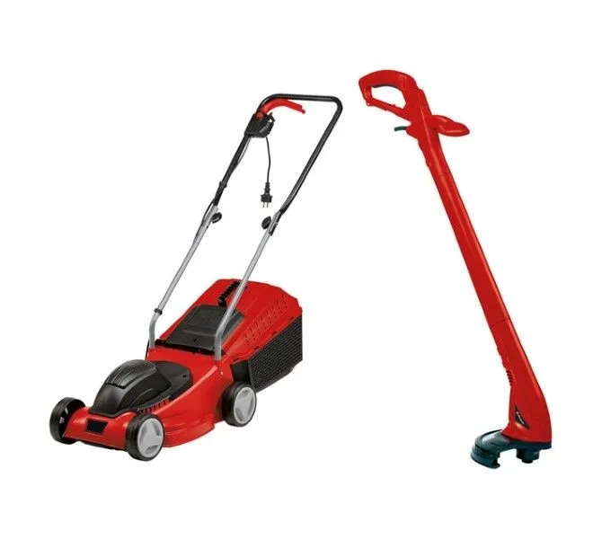 Combo Kit: 1000 W Electric Lawnmower and 250 W Trimmer
