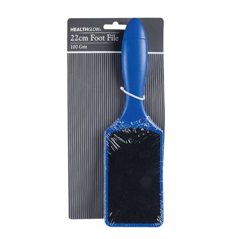 Foot File - Personal Grooming - Foot Care - 100 Grit - Blue - 22cm - 8 Pack