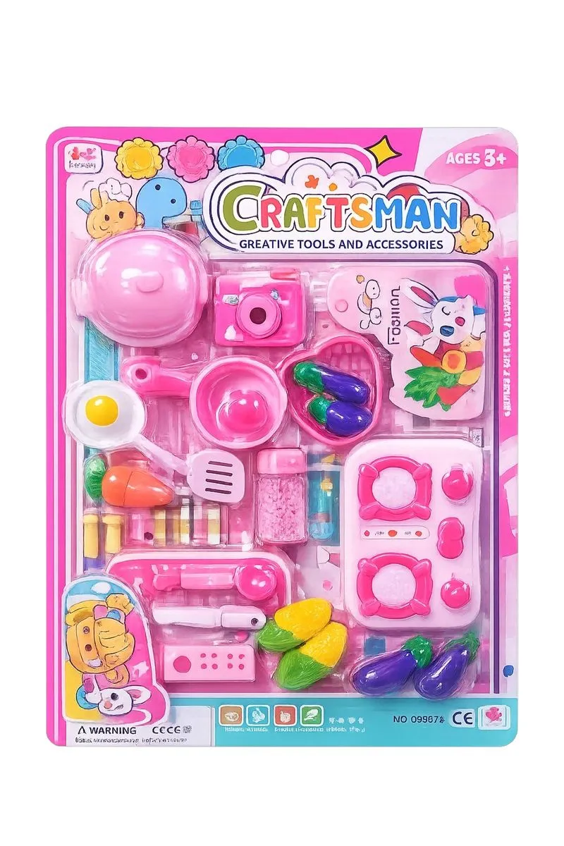 Craftsman Creative Tools and Accessories Pretend Play Kitchen Set for Kids