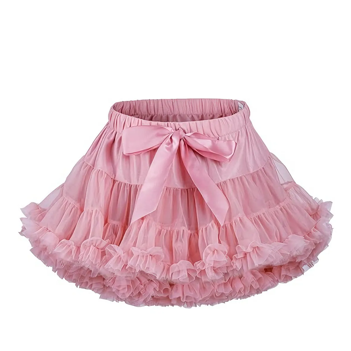 Baby Girls Tutu Skirt Elastic Vest Short Soft Tulle Ballet Skirt 1-10 Years