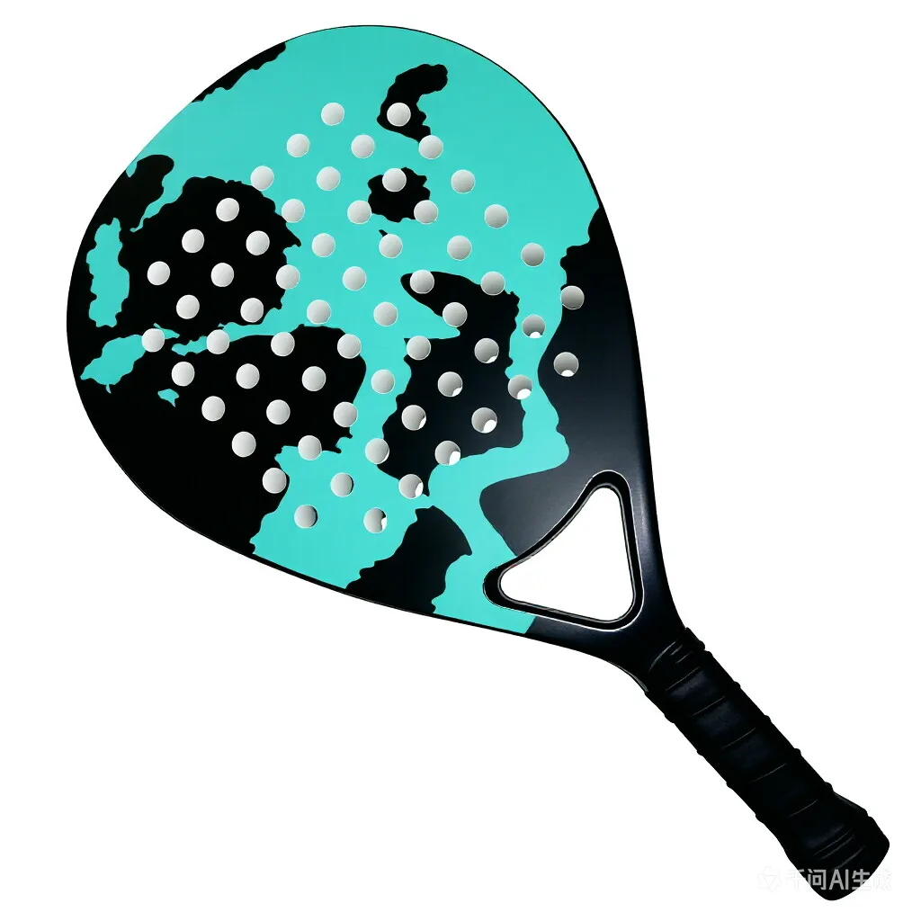 Lightweight Padel Racket Professional Carbon Fiber Padel Paddle - Green