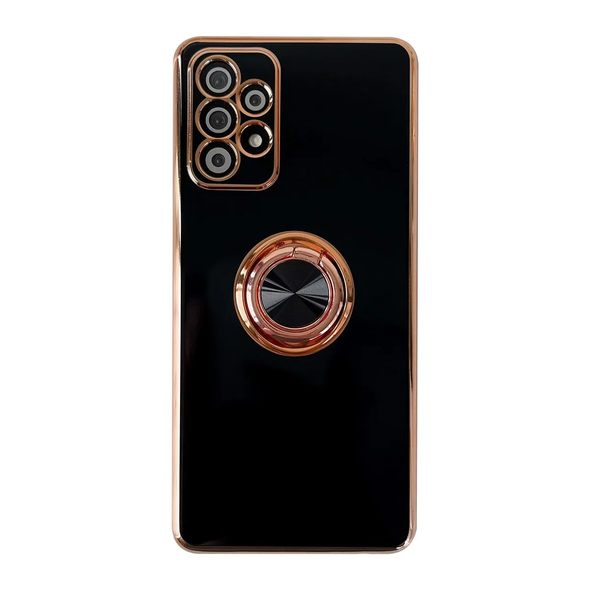 Classic Electroplated Design Phone Cover for Samsung A53 5G - Black