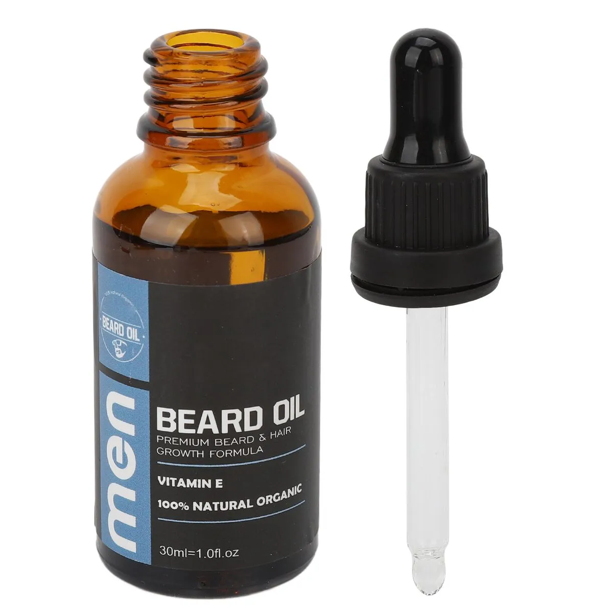 Men's Beard Care Oil for Growth, Circulation, and Thickness - 30ml