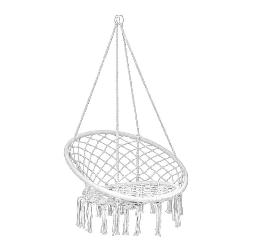 Macrame Hanging Hammock Chair For Indoors And Outdoor