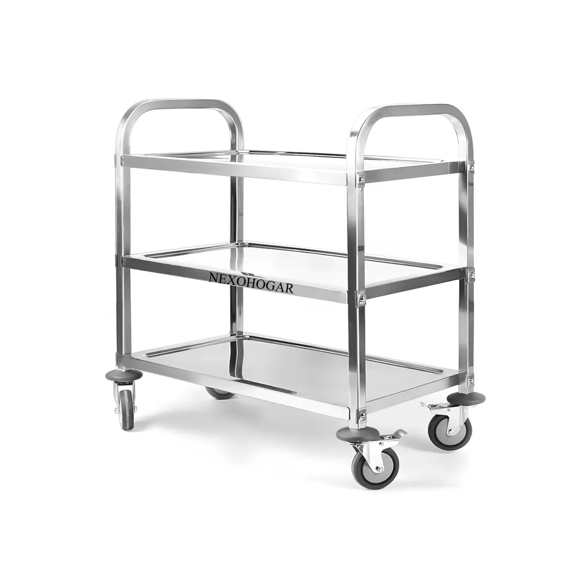 NEXOHOGAR 3-Tier Heavy Duty Stainless Steel Cart