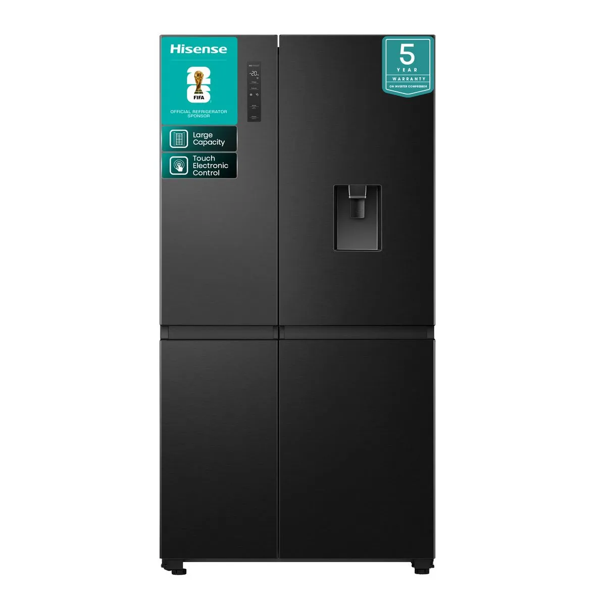 Hisense 631L Smart Double doors Fridge Freezer with Water Dispenser