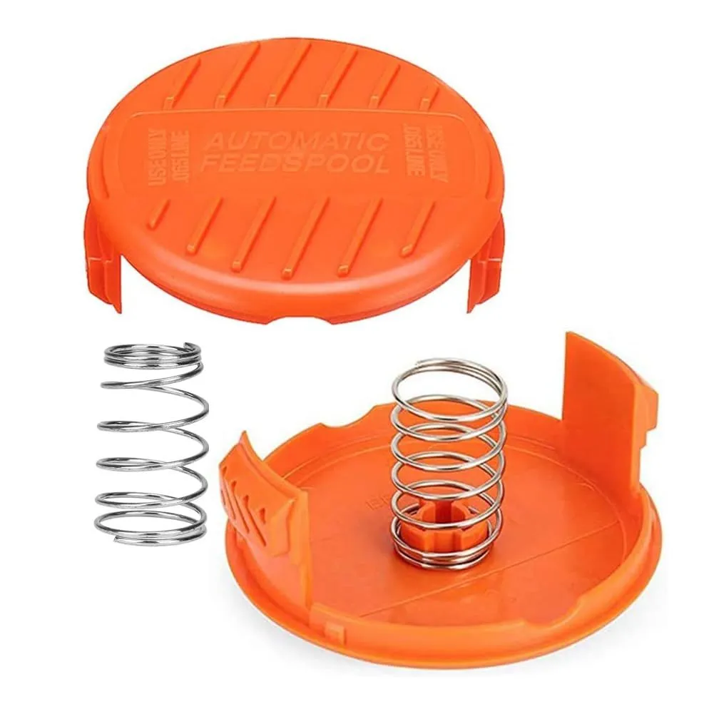 2PCS Trimmer Spool Cover, Replacement Caps for Black+Decker Grass Trimmers