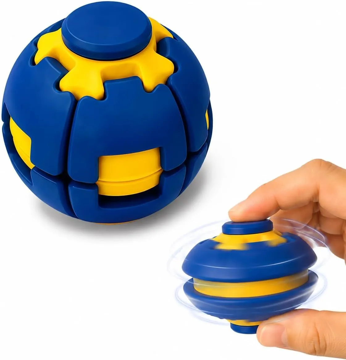 Xinfxzoy 3D Printed Mechanical Fidget Toy for Office Stress Relief - Blue