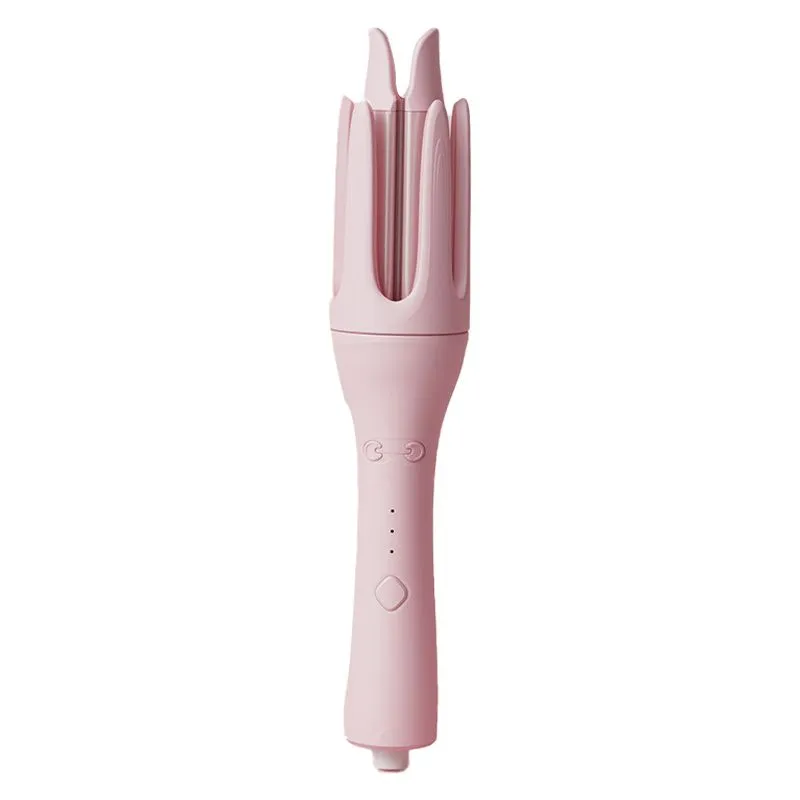32mm Automatic Rotating Curling Iron - 3 Heat Levels - Pink