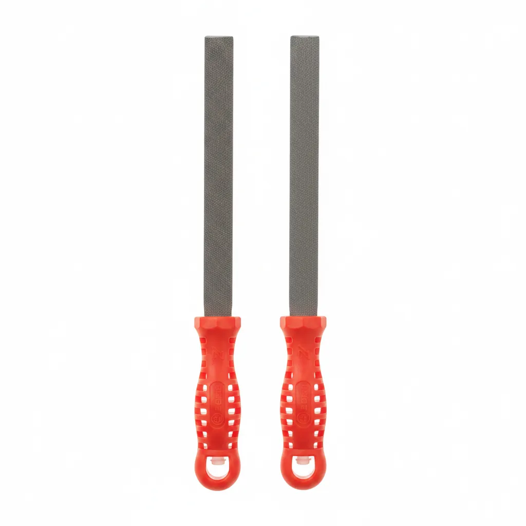 Simonds Half Round File Smooth Cut 150mm with Handle - 2 Pack