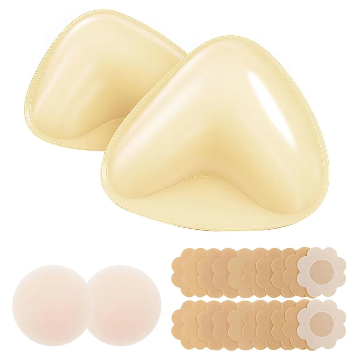 Reusable Double-Sided Adhesive Gathering Chest Pad Suitable For Bikinis