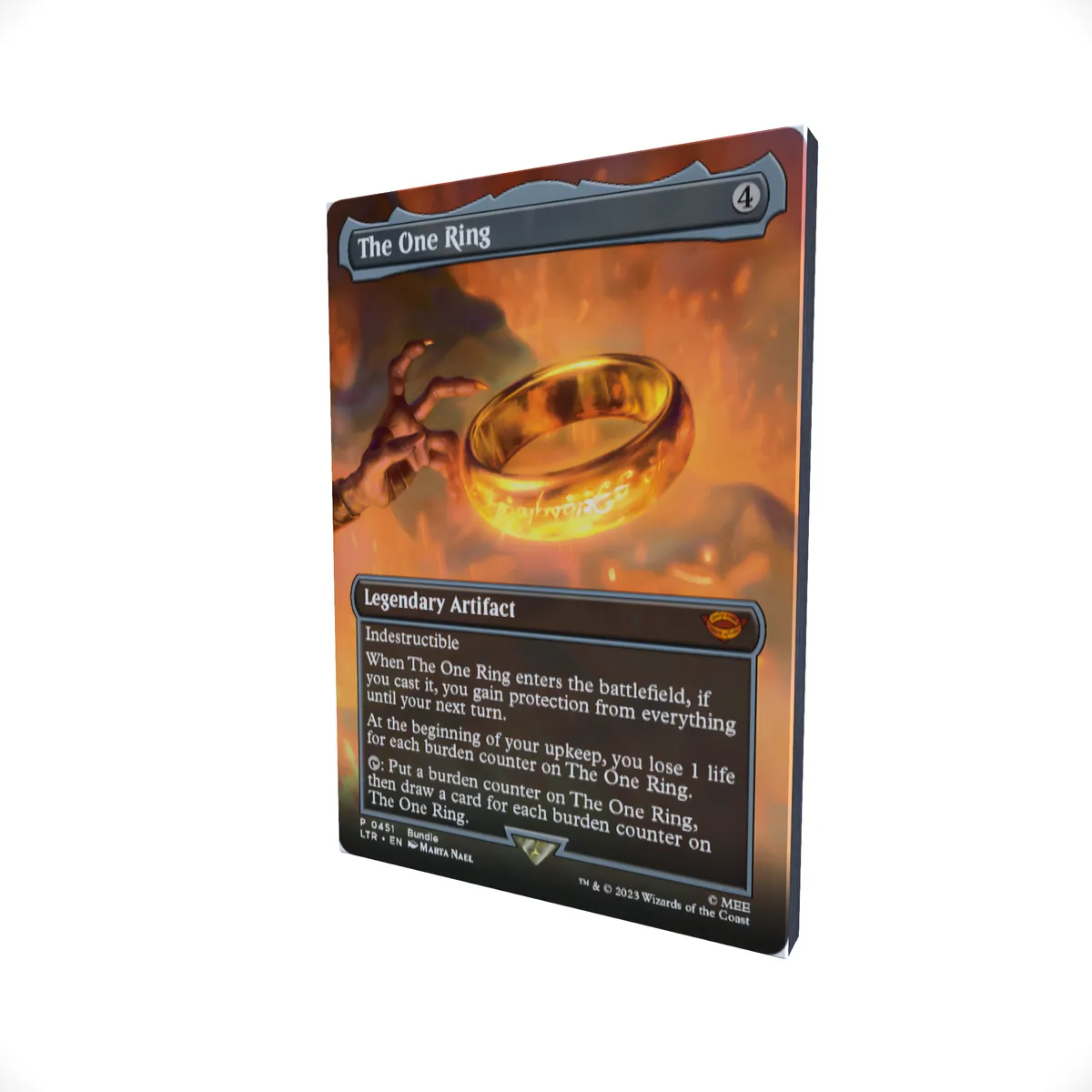 The One RIng (Full Art) - Magic the Gathering Themed Mouse Pad