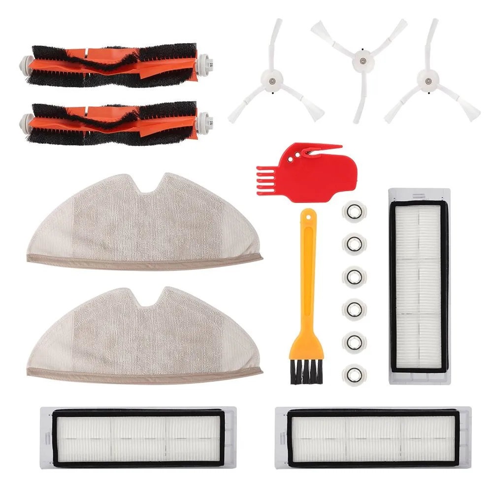 18PCS Compatible With XIAOMI Mijia Robot Main Brush Dust Box Set