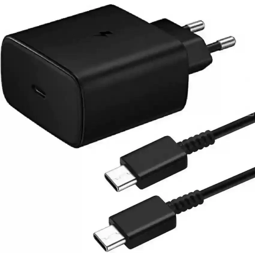 35W Super Fast Charging Adapter & 5A USB Type-C to Type-C Cable - Black