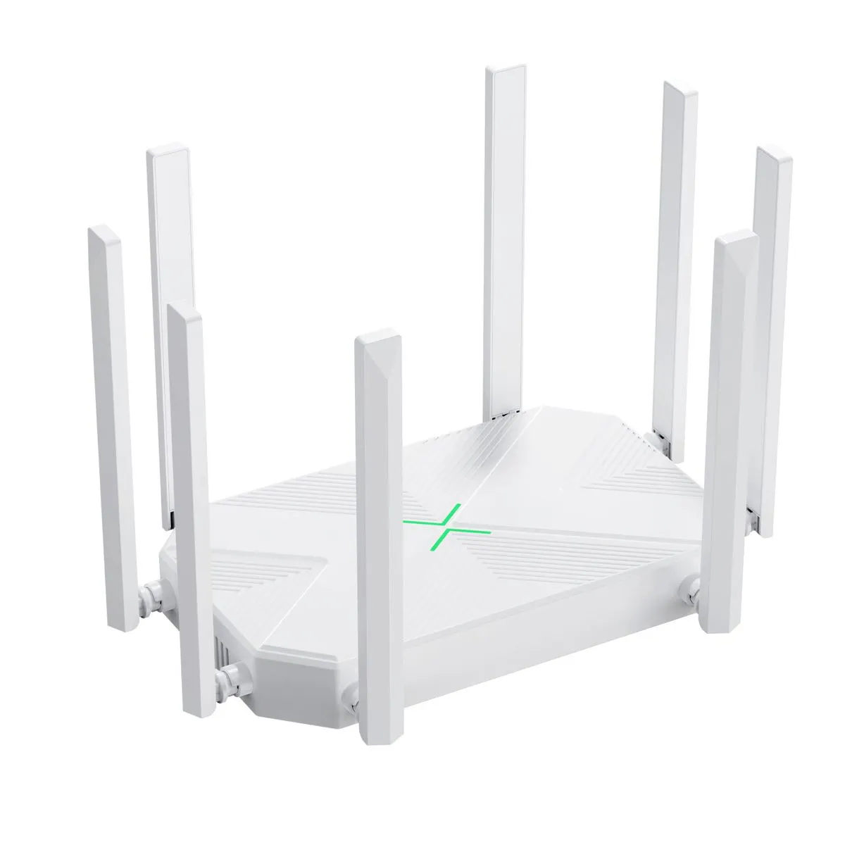 High-Gain 8-Antenna 1200Mbps Single-Band Wireless WiFi Router, WAN & LAN