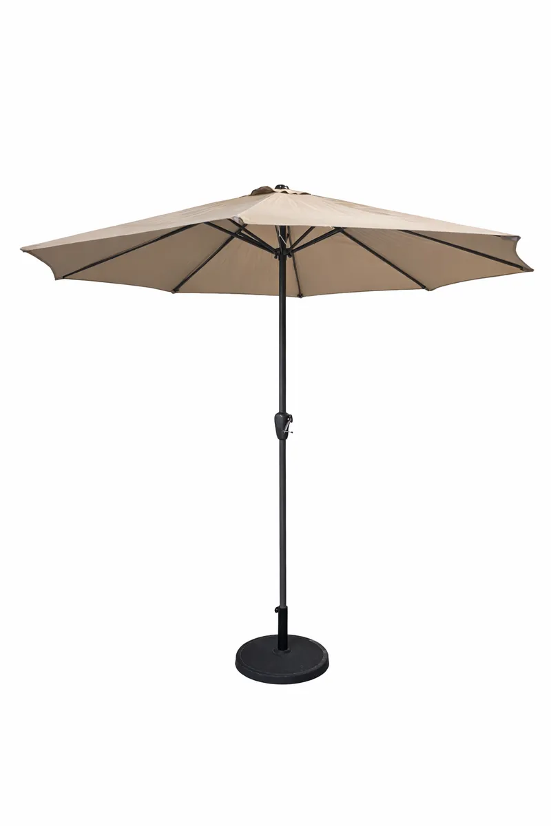 Premium Outdoor Patio Umbrella with Base - Crank Mechanism