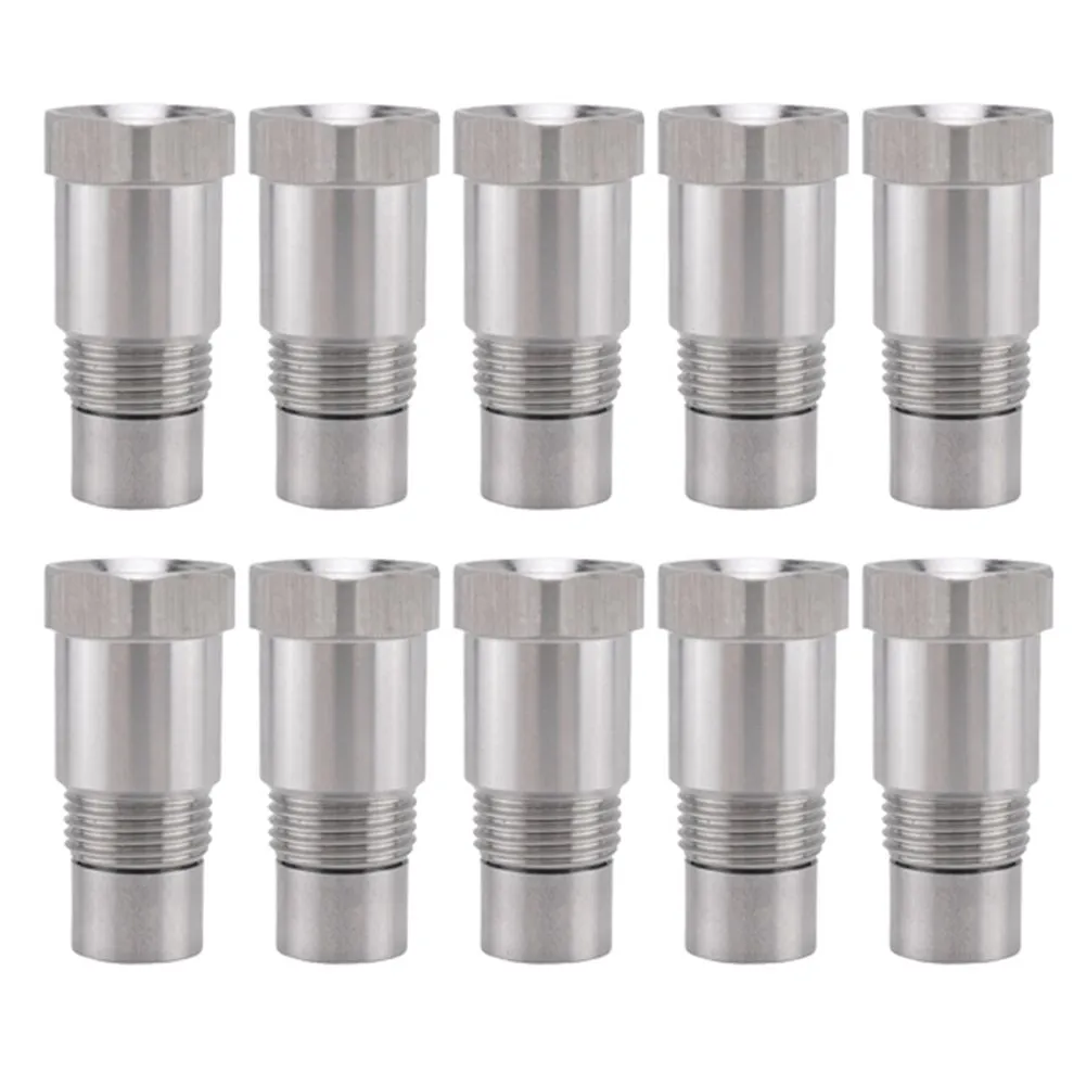 10 Pcs Oxygen O2 Sensor Spacer Adapter Bung Catalytic Compatible with Mini