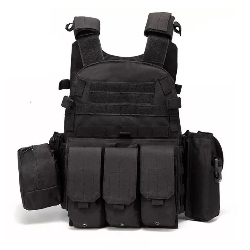 Tactical Molle Plate Carrier vest only - Black