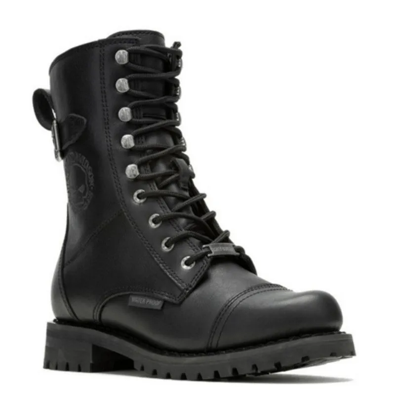 Women's Balsa Skull Waterproof Motorcycle Boots