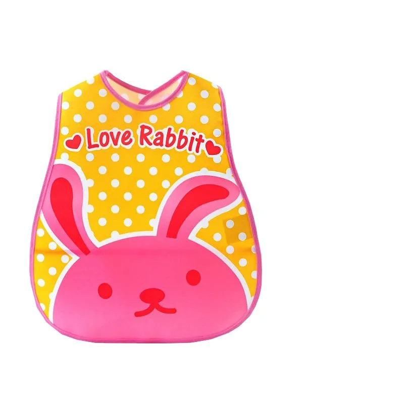 Baby Saliva Bib, Waterproof Material - Pink