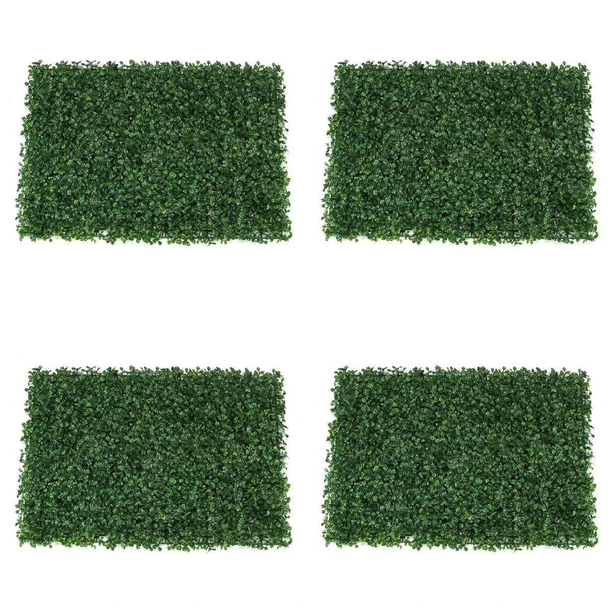 Set of 4 Artificial Faux Leaves Wall Panel for Outdoor and Indoor