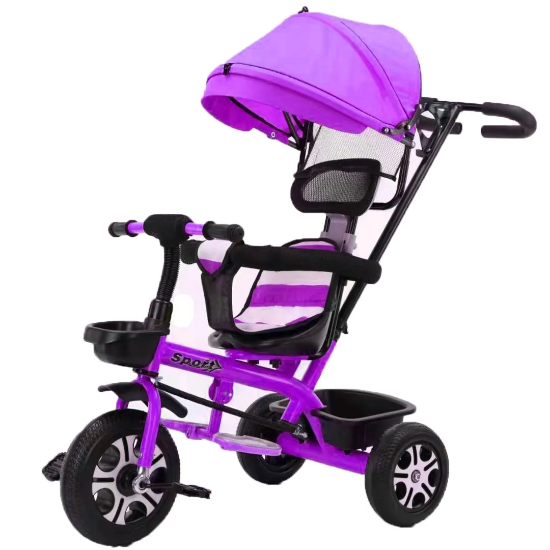 3 in 1 Baby Stroller with Sun Shade - Purple