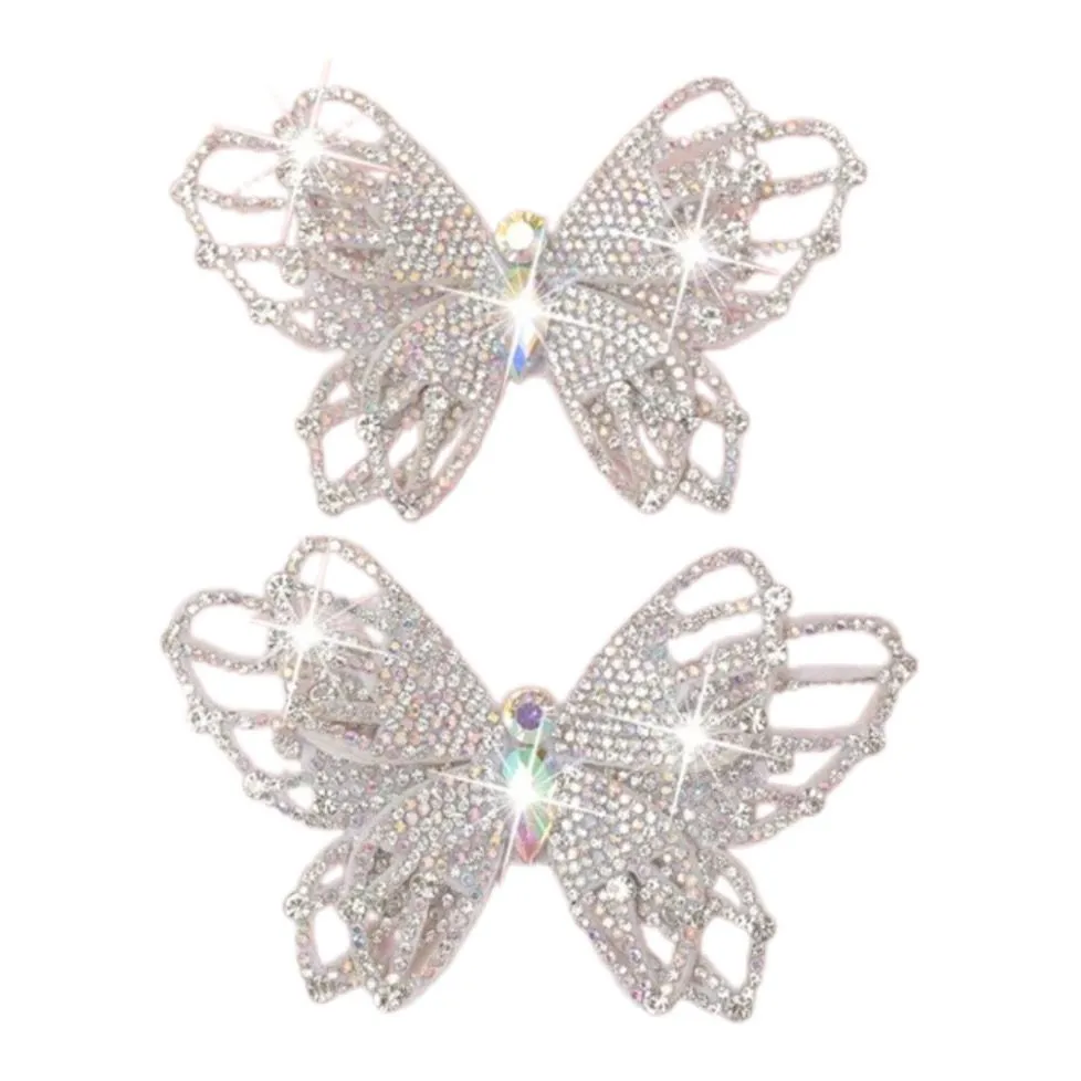 Pair of Detachable Butterfly Shoe Clips - DIY Elegant & Stylish Accessory