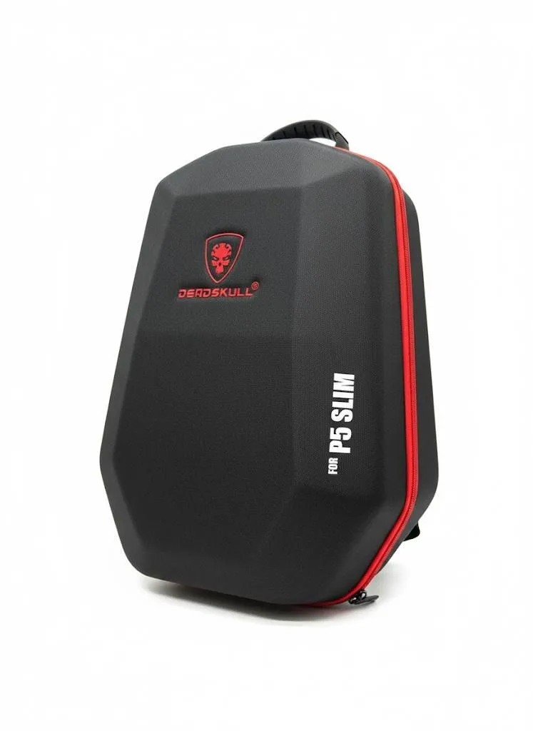 Protactive Carrying Case For PS5 SLIM -Black - Black, Red