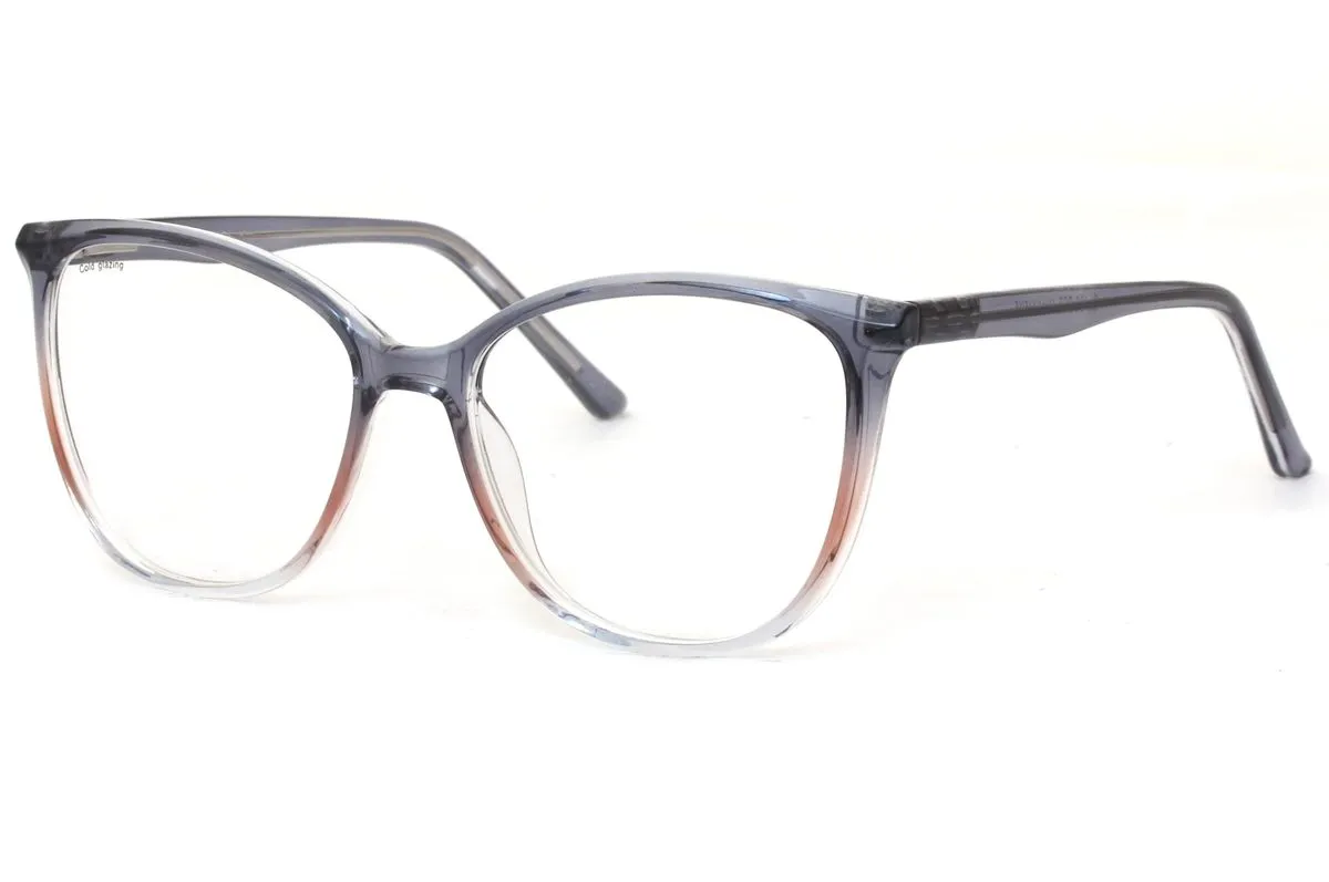 Aweh Eyewear Blue Light Blocking Glasses for Computer/Phone/TV: SL493 - Crystal Blue & Pink