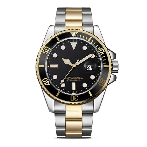 Amovan Men's 43mm Multifunction Sport Watch Quartz Stainless Steel Design - Silver, Black
