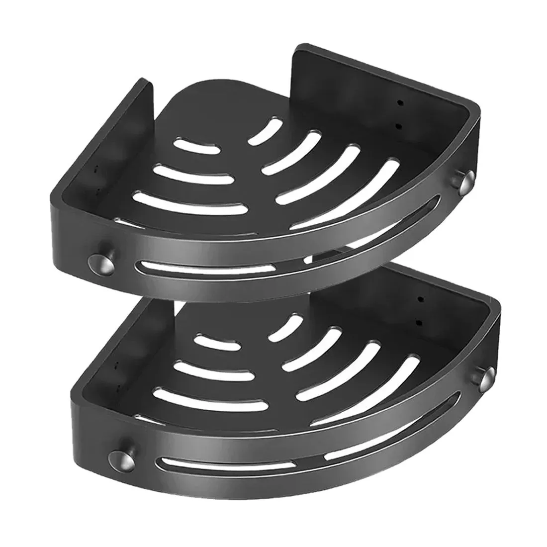 Bathroom Shelves Kitchen Storage Organizer No Drill Shelf 2Piece