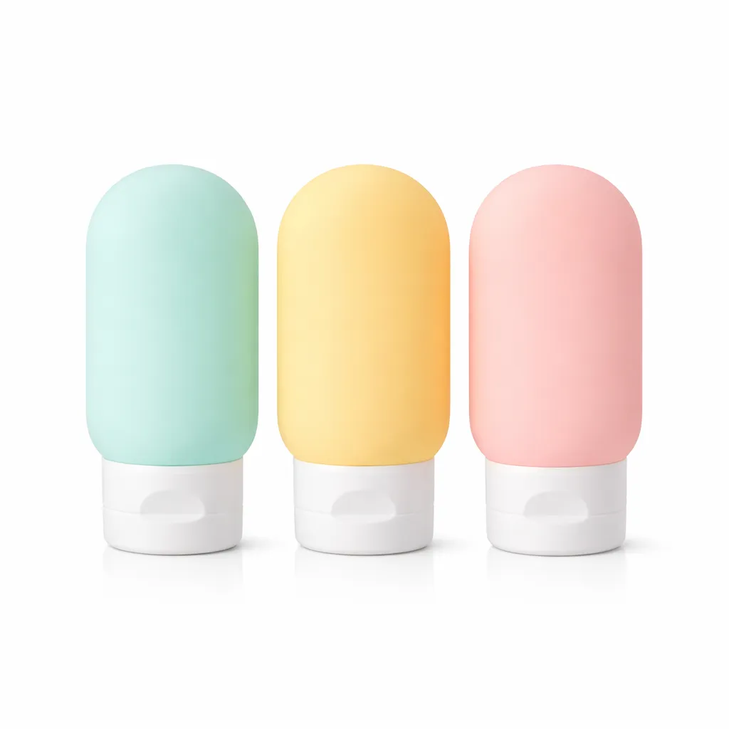 Plastic Cosmetic Travel Bottle Set - Multicolor - 3 Piece