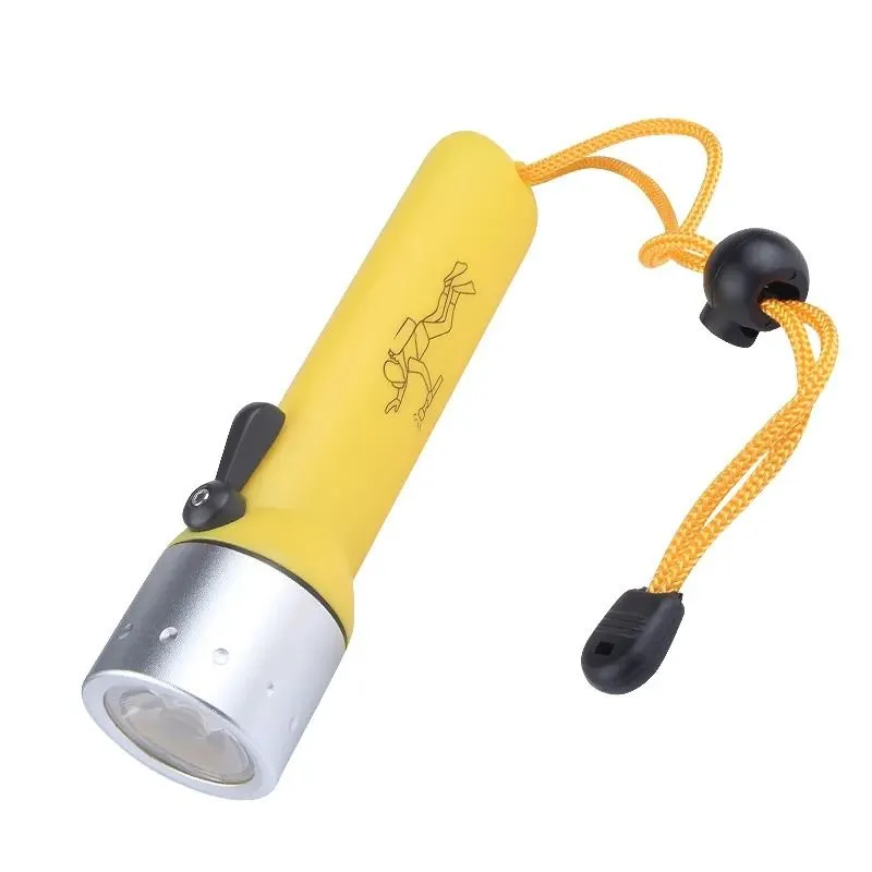 IP67 Waterproof Handheld Tactical Diving Flashlight - Orange