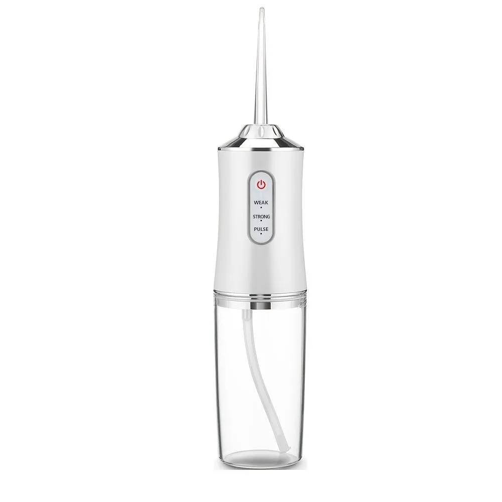 Portable Rechargeable Water Flosser with 4 Nozzles, Dental Oral Irrigator