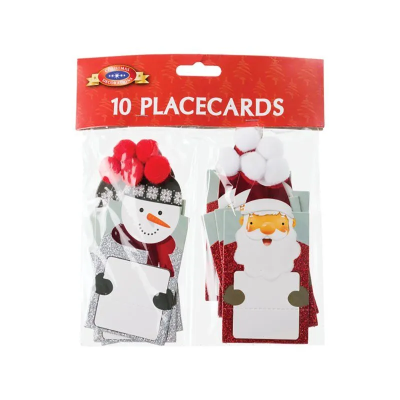 Xmas - Table Decor - Place Cards - 10 Piece