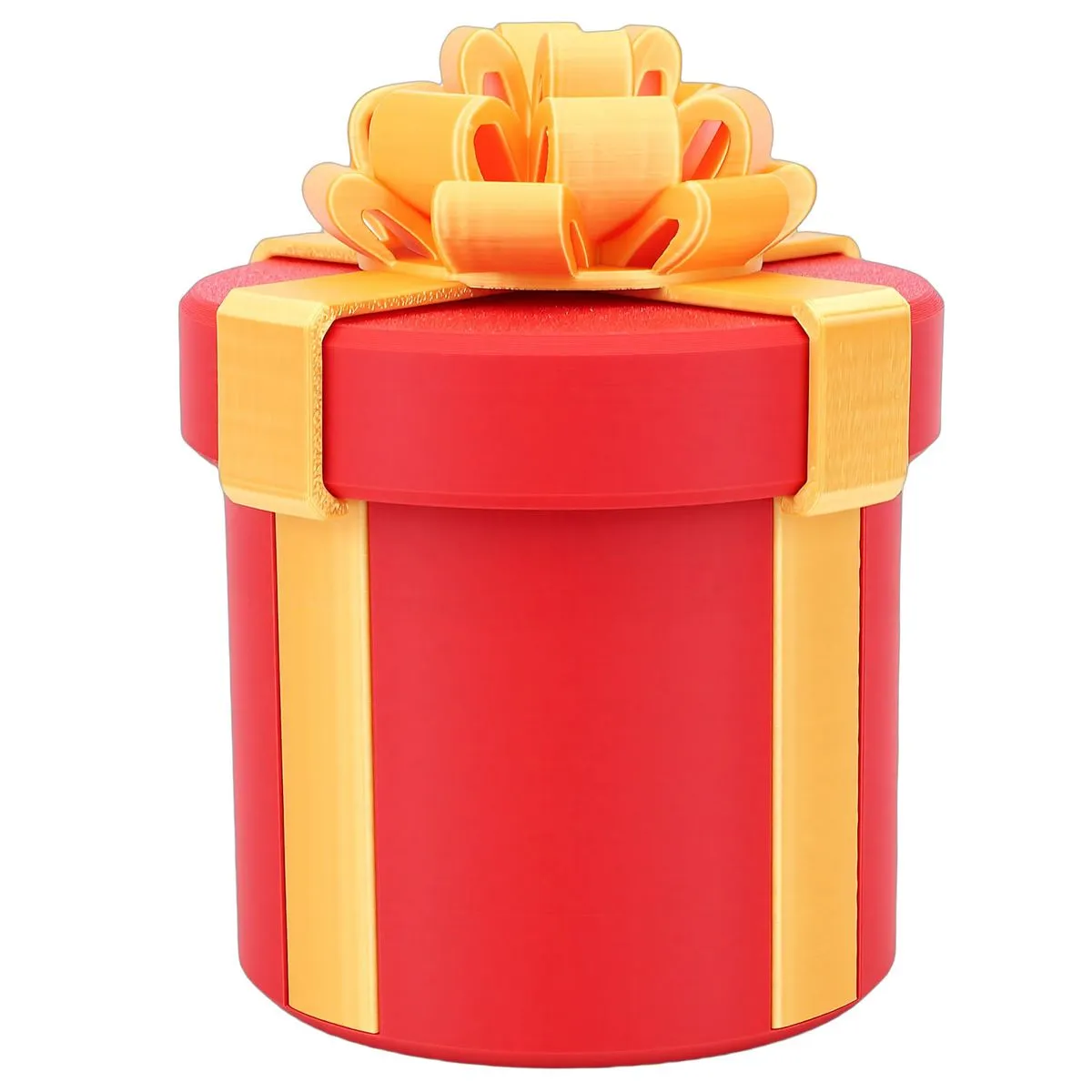 Nested Screw Gift Box 10 Layer 3D Printed Prank Cash Holder Red Gold