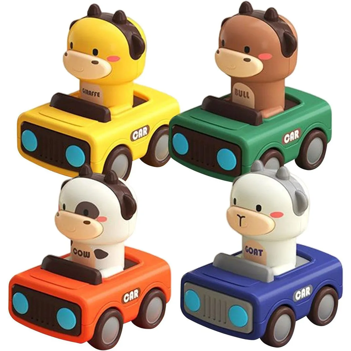 Press and Go Car Toys for 1-3 years Friction Car 6-9-12-18 Months