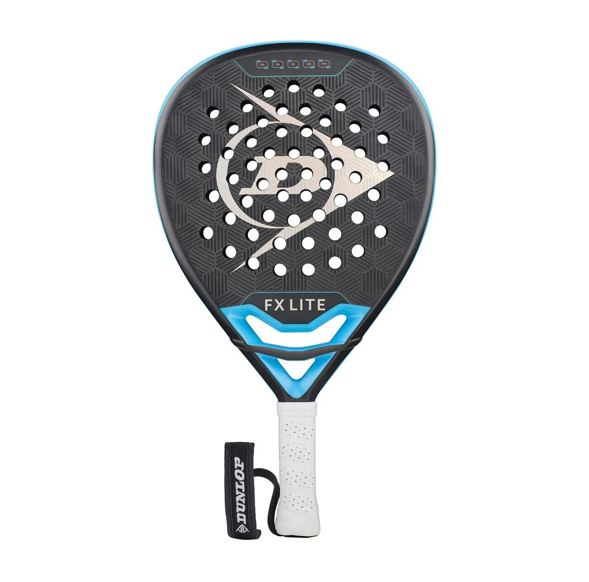 Dunlop FX Lite 12K Carbon Premium Padel Lightweight Power Racket