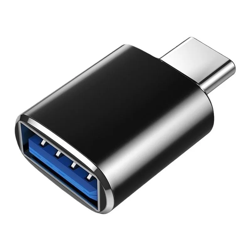 Lightning to USB 3.0 OTG Adapter, Compatible with iPhone and MacBook - Black