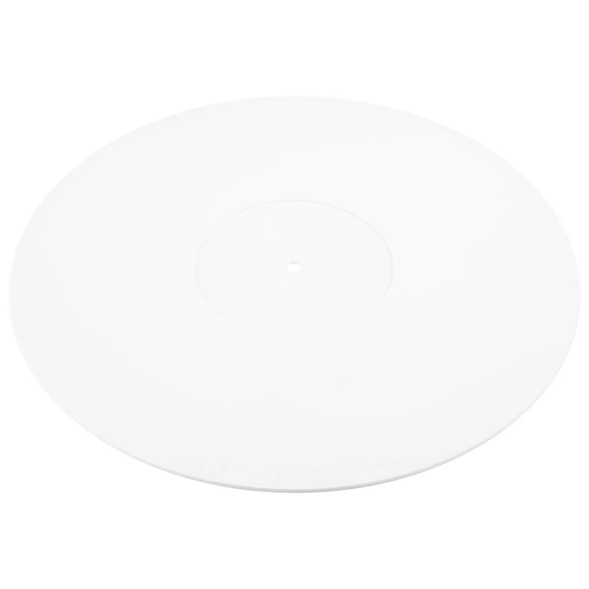 Turntable Acrylic Slipmat for Vinyl Lp Record Players -12Inch (White)