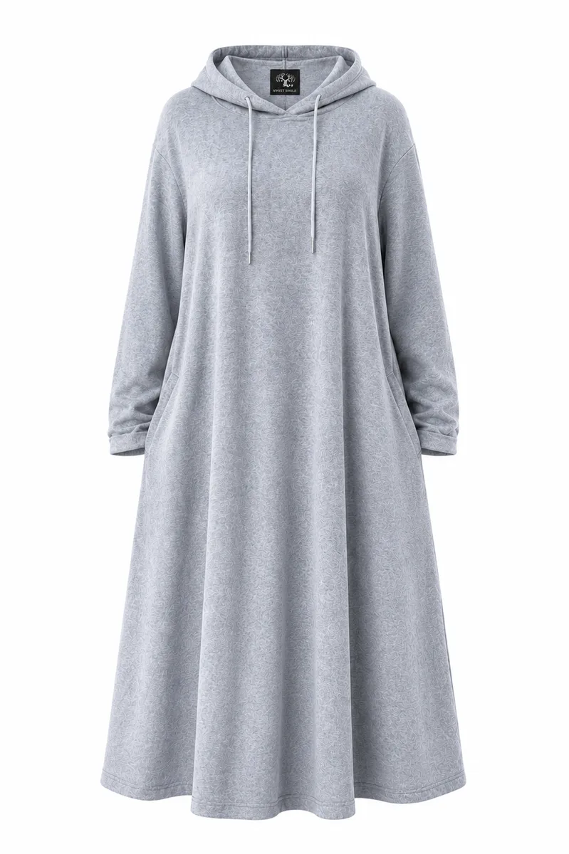 Secret Shield Cloud Luxe Women's Oversized Hoodie Maxi Dress 100% Cotton