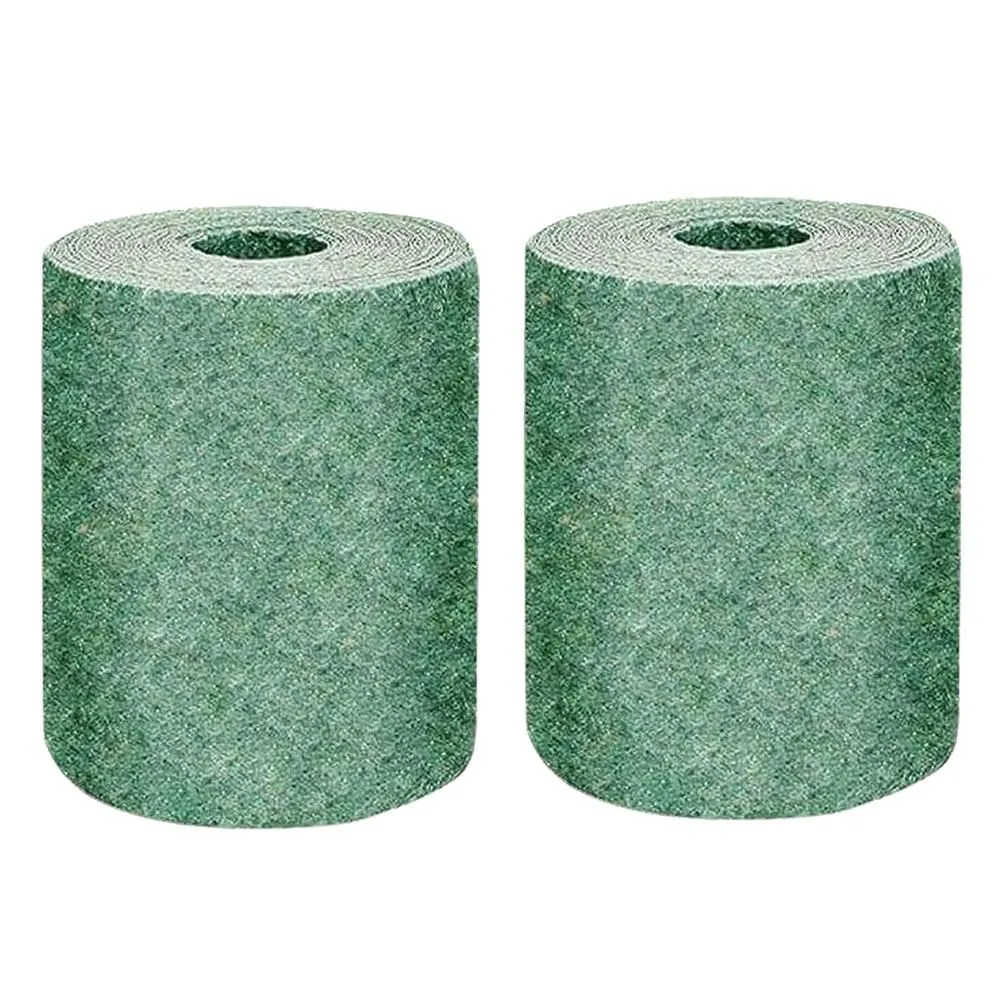 2 Pieces Biodegradable Grass Seed Mat Green 3x0.2m