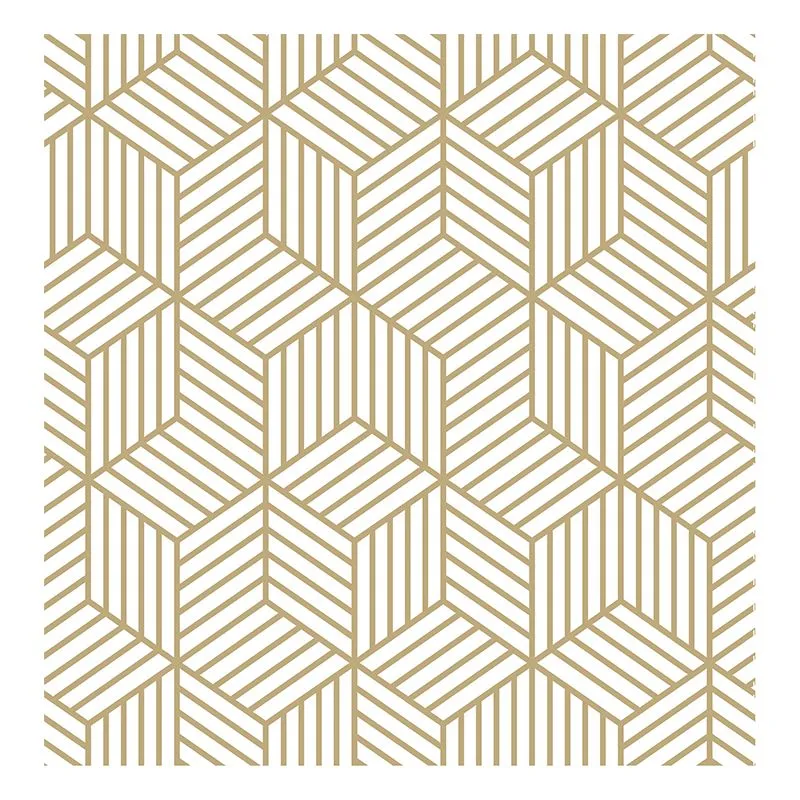 10m Roll Peel and Stick Vinyl 3DWallpaper Bathroom Cabinet Wall Gold Silver - 9425