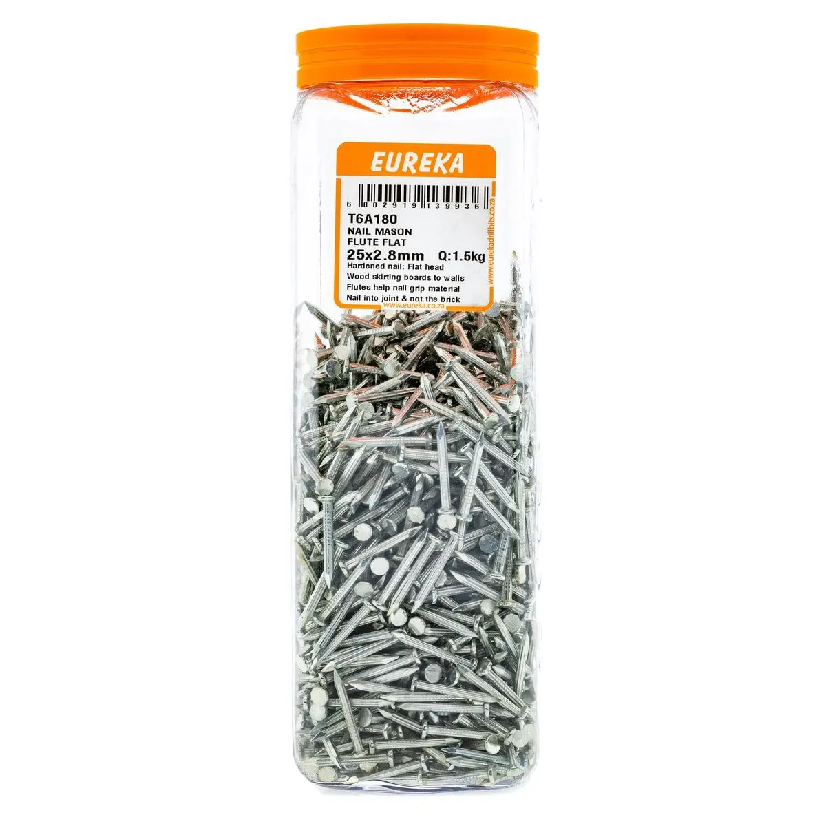 EUREKA Fluted Masonry Nail Flat 25 x 2.8mm Q:1 T6A180